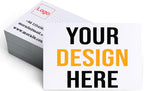 500Pcs Custom Business Cards Add Photo/Text/LOGO Personalized Business Cardsfor Small Business 300gsm Matte Paper Front & Back Sides Printed 3.5" x 2"