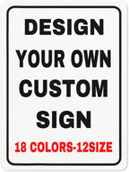 Custom Outdoor Metal Personalized Sign With Your Photo, Text, Logo - Decorative Wall Sign for Business, Workplace, Office, Home