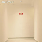 iSYFIX Exit Signs with Directional Right & Left Arrow, Glow in the Dark, Photoluminescent Aluminum 12x4 Inch - 2 Pack, Laminated for UV & Weather Resistance, Ideal for Offices, Schools, Theaters & More