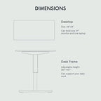FLEXISPOT EN1 One-Piece Standing Desk with 1-Inch Thick Seamless Desktop, 48"x24" Electric Height Adjustable Desk for Home Office, Multi-Monitor Setups & Easy Assembly, Black