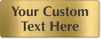 SmartSign Custom Brass Sign - 3" x 8", 40 mil REAL Bugle Brass Metal, Personalized Name Door Sign, Heavy-Duty Premium Engraved Door/Wall Mount Plaque for Business/Office, Gold and Black