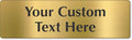 SmartSign Custom Brass Sign - 3" x 10", 40 mil REAL Bugle Brass Metal, Personalized Name Door Sign, Heavy-Duty Premium Engraved Door/Wall Mount Plaque for Business/Office, Gold and Black