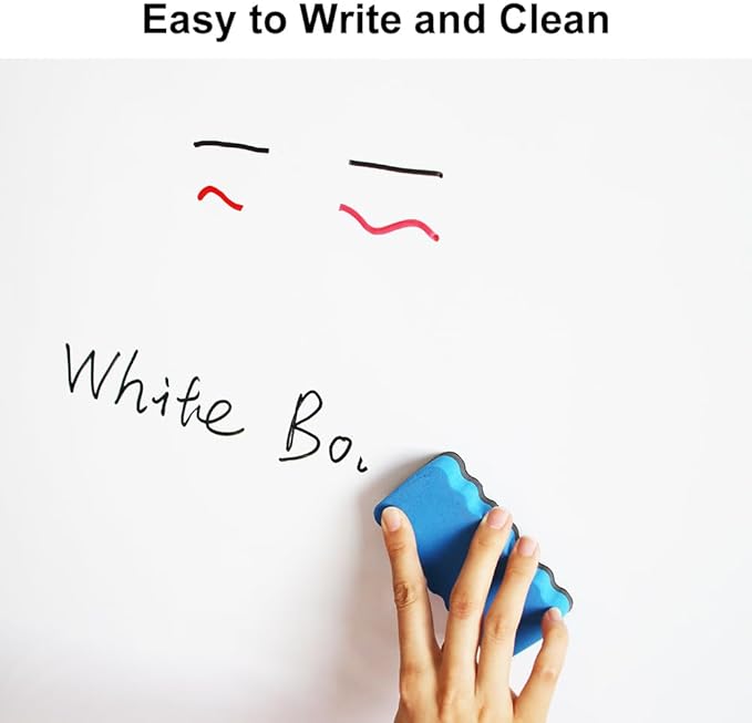 DEVELOP Large Magnetic Dry Erase Board 36 x 72 Inch, 3' x 6' Wall Mounted White Board with Aluminium Frame & Detachable Marker Tray, Magnetic Whiteboard for Home School Office