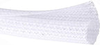 QCSIW 1/4" x50ft Split Sleeve Cable Organizer - Wire Protector Sleeving for Desk, PC, TV, Home Office | Cord Management Cover, Easy Install, White