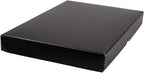 Lineco Folio Storage Box, Clamshell Design with Metal Edge. 11.5x17.5x1.75 Inches, Archival Boxboard, Preserve Photos, Cards, Magazines, Documents, Art, Ephemera, Family Records, Black, Pack of 2