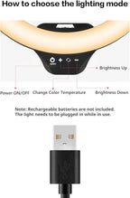 Sensyne 10'' Ring Light with 50'' Extendable Tripod Stand, LED Circle Lights with Phone Holder for Live Stream/Makeup/YouTube Video/TikTok, Compatible with All Phones