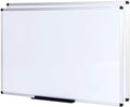 VIZ-PRO Large Magnetic Dry Erase White Board for Wall, 48 X 48 inches, Pack of 2, 4' x 4' Aluminum Framed Whiteboard with Marker Tray for School Office Home