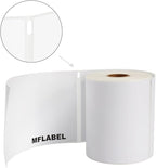 MFLABEL 4x6 Direct Thermal Shipping Labels - 12 Rolls, 220 Labels/Roll, Perforated Postage Paper with Alignment Hole, Compatible with 4XL LabelWriter 1744907 & 1755120, Rollo for USPS, UPS