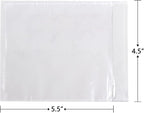 iMailer - 500 PCS 4.5"x5.5" Packing List Pouch- Clear Plastic Envelopes with Self-Adhesive Seal for Packing Slips and Invoices