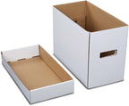 ANDPLAY 5 Pcs Comic Book Storage Boxes With Lids Short Holds 150-175 Comics Collapsible and Stackable Comic Short Box Moistureproof Comic Box
