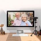 Webcam Tripod Stand Extendable Desktops Tripod for Camera/Phone/Webcam, Desk Tripods Webcam Mount Holder Compatible with Logitech Webcams C925e C922x C922 C930e C930 C920 C615 /iPhone/Ring Light