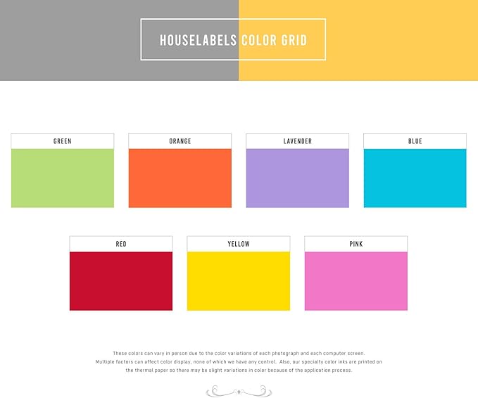 HOUSELABELS 4" x 6" Red Shipping Labels on 1" Core Compatible with Zebra and Rollo Printers, 2 Rolls / 250 Labels per Roll