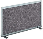 OBEX Acoustical Free Standing Privacy Screen, Cubicle Accessories Desk Privacy Panel, Desk Dividers for Office, Office Furniture Partitions Portable Sound Proof Dividers, 12" x 60", Graphite