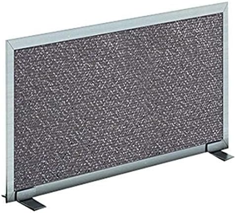 OBEX Acoustical Free Standing Privacy Screen, Cubicle Accessories Desk Privacy Panel, Desk Dividers for Office, Office Furniture Partitions Portable Sound Proof Dividers, 12" x 60", Graphite