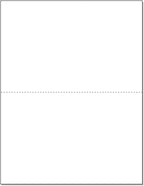 NextDayLabels - Letter Size White Perforated Blank Post Card Cardstock, 75 lb Cover Stock (203 gsm) 2 per Page, Cards Measure 8.5" X 5.5", Inkjet/Laser Compatible - 250 Sheets / 500 Cards