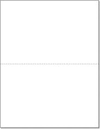 NextDayLabels - Letter Size White Perforated Blank Post Card Cardstock, 75lb Cover (203 gsm) 2 per Page, Cards Measure 8.5" X 5.5", Inkjet/Laser Compatible - 50 Sheets / 100 Cards