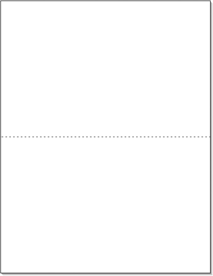 NextDayLabels - Letter Size White Perforated Blank Post Card Cardstock, 75lb Cover (203 gsm) 2 per Page, Cards Measure 8.5" X 5.5", Inkjet/Laser Compatible - 50 Sheets / 100 Cards