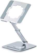 GuaziV 360° Adjustable Tablet Stand - Ergonomic Foldable Holder for iPad 10.2-12.9”, Kindle, Phones 4-13”, Anti-Slip Desktop Mount for Work, Cooking, Gaming & Reading