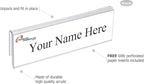 Glass Wall Name Plate Holders - Single Sided 8-1/2" Wide x 2" high (25 - PK, 3/4" Cubicle Wall) by Plastic Products Mfg.