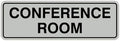 Standard Conference Room Sign - Lt Gray - Large 10 Pack