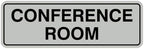 Standard Conference Room Sign - Lt Gray - Small 10 Pack