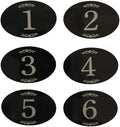 StayMax Locker Number Signs Door Sign with Self-Adhesive Tape Number Black (1-25)