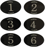 StayMax Locker Number Signs Door Sign with Self-Adhesive Tape Number Black (1-50)