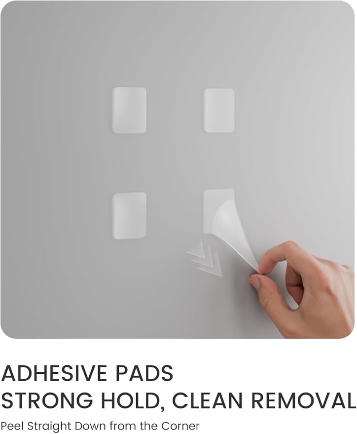 Fluxynara Large Felt Bulletin Board 36" x 24" Cork Board Alternative-6 Pack with 40 Safe Removable Adhesive Tabs, Cork Boards for Walls for Home Office Classroom Pin Board - Deep Charcoal Blue