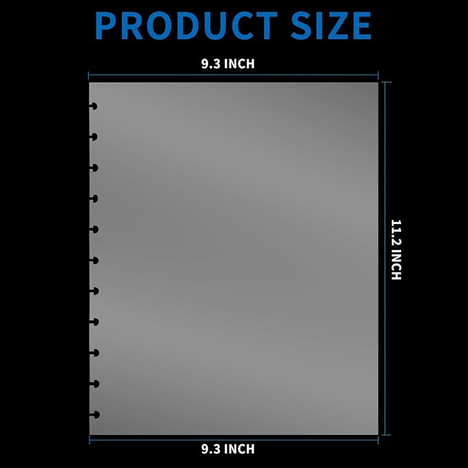 50 Piece Clear Sheet Protectors Page Protectors 8.5 x 11 Clear Binder Sheet Protectors Discbound Sheet Protectors for Discbound Holds Letter Size Discbound Binding Cover