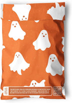 Poly Mailers 6 x 9 Inch- 100 pack Biodegradable Shipping Bags for Stationery and Small Accessories - Impack Self-Seal Waterproof Thick Mailing Envelope for Small Items - Ghost Orange