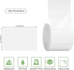 Risio Thermal Labels 2.36"x1.57"(60x40mm),180 Labels/Roll(5 Rolls),Waterproof, Oil-Resistant, Scratch-Resistant Thermal Label Paper,for Barcode/Address/Mailing/Logo/Business/Home