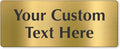 SmartSign Custom Brass Sign - 4" x 10", 40 mil REAL Bugle Brass Metal, Personalized Name Door Sign, Heavy-Duty Premium Engraved Door/Wall Mount Plaque for Business/Office, Gold and Black