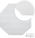 DESKU - Octagon Gaming Chair Mat, Computer and Office Chair Mat for Hard Floors, Clear, 46 Inches x 49.5 Inches, Made in The USA