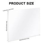 Roowest 3 Pcs 24'' x 36'', 1/8 Inch Thick Clear Acrylic Sheet Panels Transparent Cast Sheet Plastic Panels with Protective Film Cut to Size Cast Acrylic Board for Craft DIY Projects