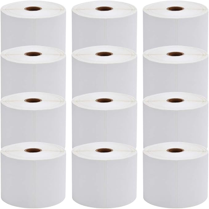 MFLABEL 4x6 Direct Thermal Shipping Labels - 24 Rolls of 450 Labels/Roll, Compatible with Zebra 2844/ZP450/ZP500/ZP505, USPS/FedEx/UPS/Amazon Shipping, Smudge-Resistant & Permanent Adhesive