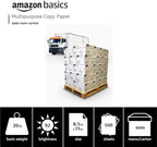 Amazon Basics Multipurpose Copy Printer Paper, 8.5 x 11 Inches, 20 lb, Truckload, 21 Pallet, 8,400 Reams (4.2M Sheets), 92 Bright, White