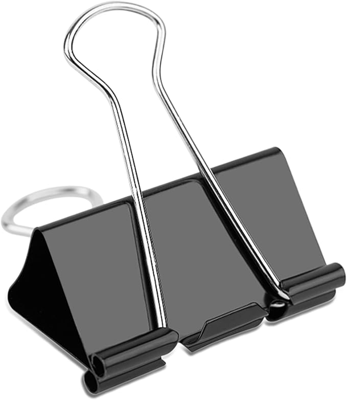 Ufmarine Extra Large Binder Clips 2 inch, (40 Pcs) Big Paper Clips for Office
