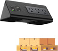 Kable Kontrol Desk Clamp Power Strip with USB-C Port, Nightstand Charging Station, 3 AC Outlets, 3 USB-A Ports, Fast Charger, Easy Installation for Home, Offices, Hotels – 4.9 Ft, Black, 100 Pcs