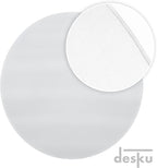 DESKU - Circle Gaming Chair Mat, Computer and Office Chair Mat for Hard Floors, Clear, 46 Inches, Made in The USA