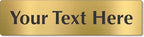 SmartSign Custom Brass Sign - 2" x 8", 40 mil REAL Bugle Brass Metal, Personalized Name Door Sign, Heavy-Duty Premium Engraved Door/Wall Mount Plaque for Business/Office, Gold and Black