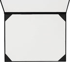 GraduationMall 8.5"x11" Smooth Padded Diploma Cover Certificate Holder Black,6-Packs