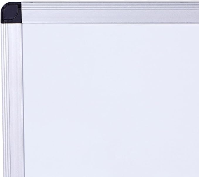 VIZ-PRO Large Magnetic Dry Erase White Board for Wall, 72 X 40 inches, Pack of 2, Aluminum Framed Whiteboard with Marker Tray for School Office Home