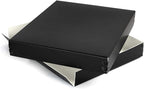 Lineco Museum Archival Storage Box, 8.75x10.75x1.5 in. Drop Front Design. Acid-Free with Metal Edge. Organize Photos, Pictures, Prints, Documents, Crafts, DIY. Black, 2 Pack
