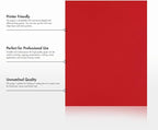 LUXPaper 8.5" x 11" Paper | Letter Size | Ruby Red | 80lb. Text | 50 Qty