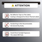 BETCKEY - 4" x 2.5" (102 mm x 64 mm) Shipping & Multipurpose Labels Compatible with Zebra & Rollo Label Printer,Premium Adhesive & Perforated [2 Rolls, 1240 Labels]