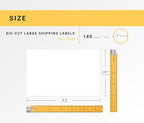 HOUSELABELS Compatible with DK-1247 Replacement Roll for Brother QL Label Printers; 180 Large Shipping Labels; 4.07" x 6.4" (103mm*163mm) - 8 Rolls