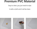 HOMEK Chair Mat for Hardwood Floor, 60”x 46” Office Chair Mat, Floor Mat for Office Chair, Clear Desk Chair Floor Mat for Computer Desk