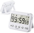 GH 99 Hours Full Featured Timer, Reminder Mode (Vibrate, Sound, Flash), Timing Function (Clock, Alarm, Stopwatch, Countdown, Cycle), Compatible with Pokémon Sleep Plus+, Kitchen Timer Magnetic