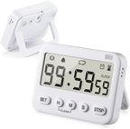 GH 99 Hours Full Featured Timer, Reminder Mode (Vibrate, Sound, Flash), Timing Function (Clock, Alarm, Stopwatch, Countdown, Cycle), Compatible with Pokémon Sleep Plus+, Kitchen Timer Magnetic