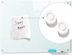 Magnetic Dry Erase Glass WhiteBoard - Frameless Wall Mounted Glass White Board for School Teaching Office Meeting 36"x48"